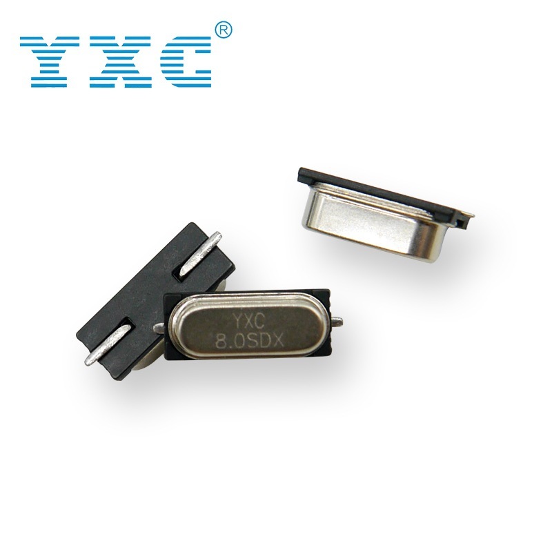YXC厂家直销 HC-49SMD 8MHZ 20PF石英金属贴片晶振无源晶体谐振器