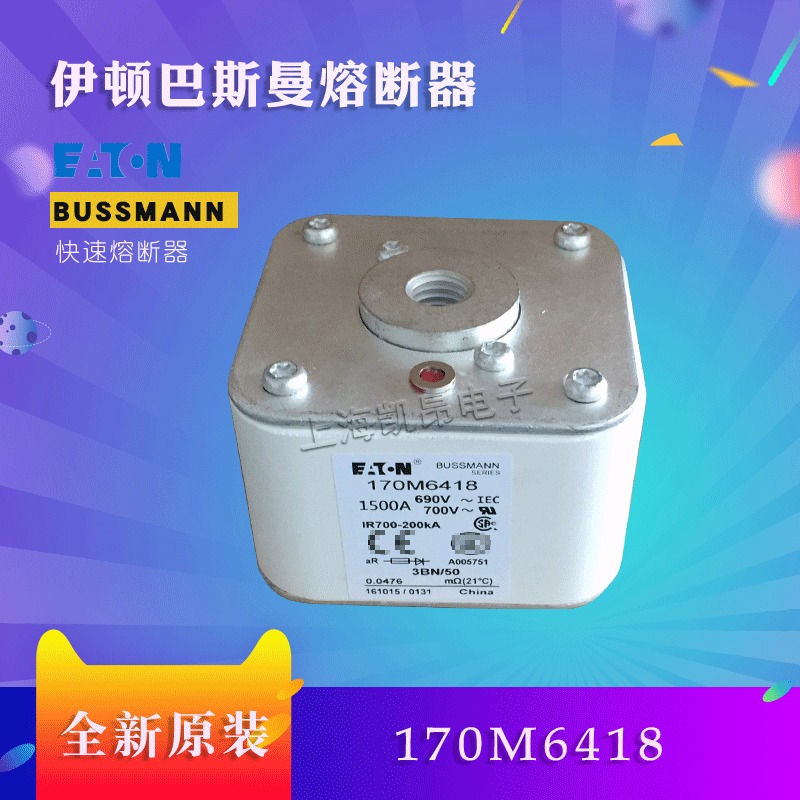 美国伊顿BUSSMANN巴斯曼170M6419  170M6418熔断器现货直拍