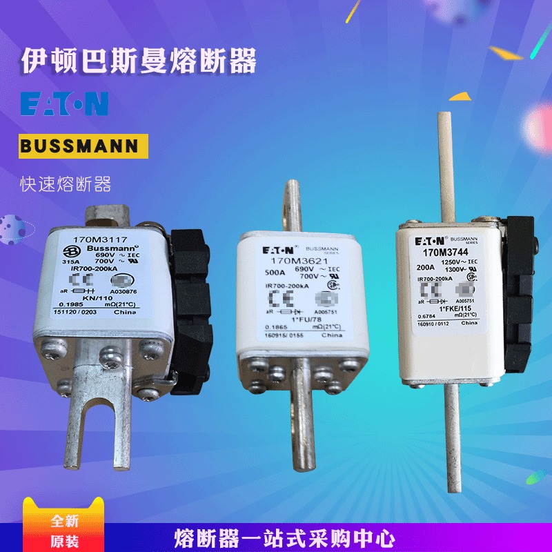 美国伊顿BUSSMANN巴斯曼170M4659  170M4658熔断器现货直拍