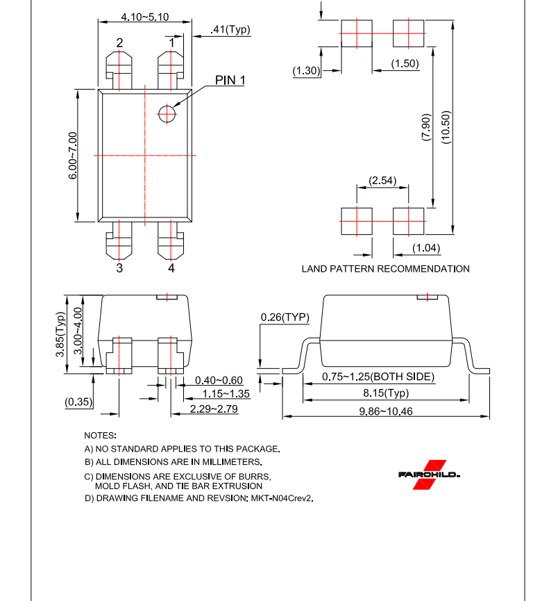 FOD817BSD  光电耦合器IC