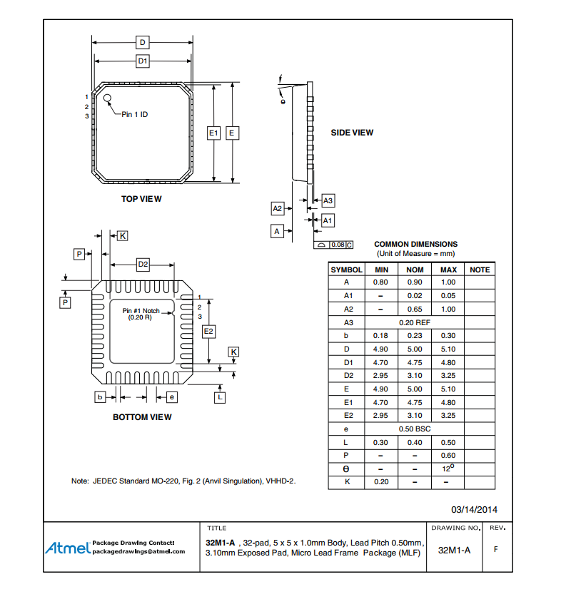 ATMEGA168PA-MU   8位微控制器