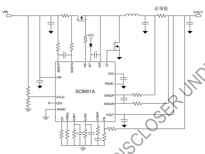 上海南芯同步降压控制器SC8001A超高效率