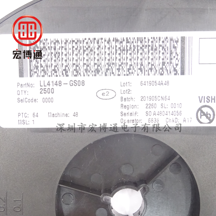 二极管与整流器 LL4148-GS08  VISHAY