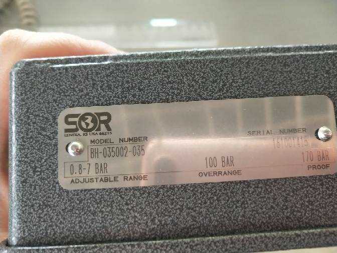 全新美国SOR索尔压力开关传感器BH-035002-035    0.8-7MPA