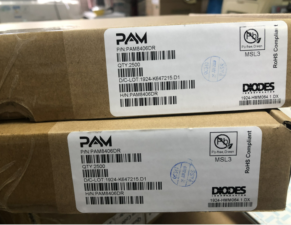 PAM8406DR音频放大器 5W功放IC