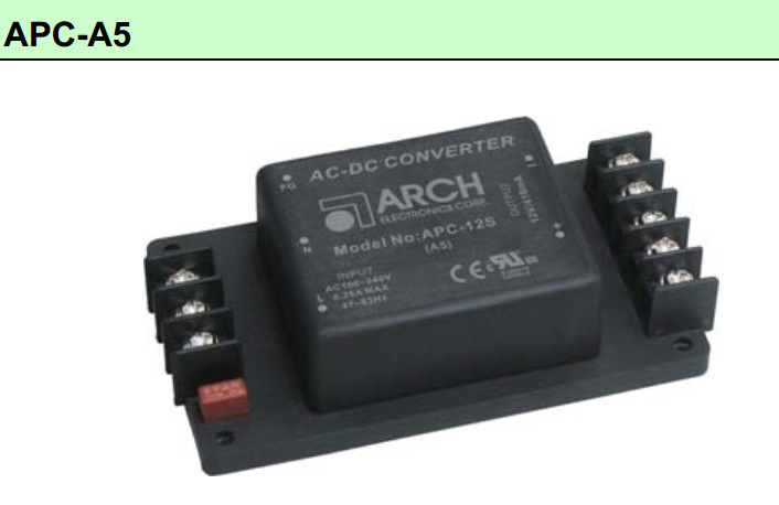 ARCH底座安装电源APC系列APC-24S-A2 APC-12D-A2 APC-15D-A5