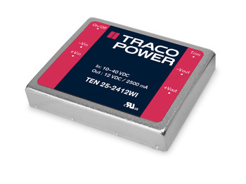 TRACO POWER电源25W系列TEN25-2423WI TEN25-2422WI TEN25-2413WI