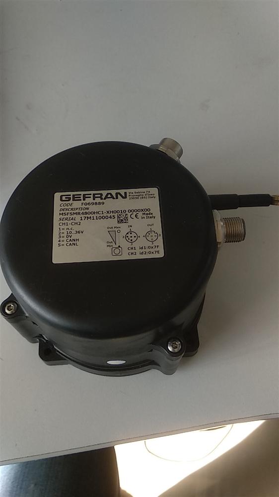 GEFRAN杰佛伦GSF拉绳位移传感器变送器MSFSMR480DHC1   量程4.8/8.3米