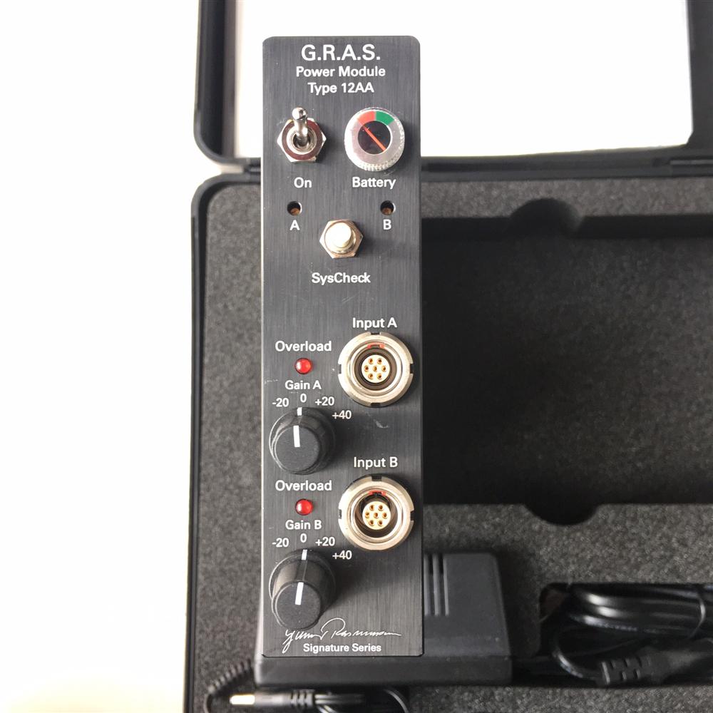 丹麦GRAS 12AA双通道功率模块带有增益滤波器和SysCheck发生器