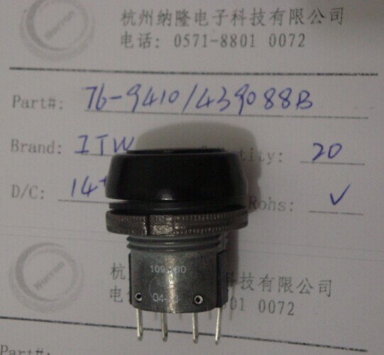 49-59213 ITW 10 A @ 250 V , (SPST)