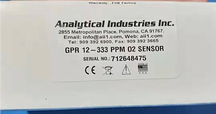 GPR-12-333氧气传感器 美国AII/ADV氧分析仪燃料电池   0-100ppm